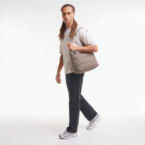 GOTBAG. Puffer Square Bag Large monochrome oyster