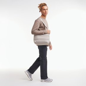 GOTBAG. Puffer Square Bag Large monochrome scallop