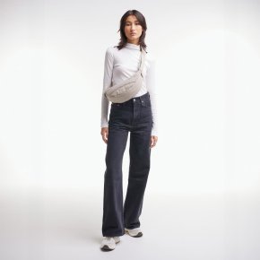 GOTBAG. Puffer Moon Bag small monochrome scallop