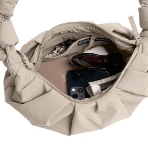 GOTBAG. PLEAT Moon bag small scallop