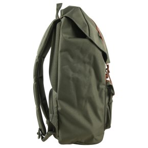 HERSCHEL LITTLE AMERICA CL Rucksack dark olive/saddle brown