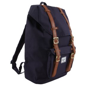 HERSCHEL LITTLE AMERICA MID purple velvet/tan