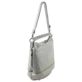 PLINIO VISONA NAPPA 2 hobo Schultertasche hellgrau