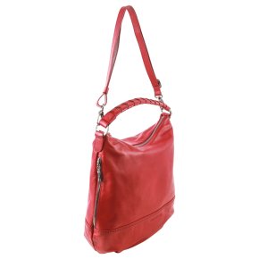 PLINIO VISONA NAPPA 2  hobo Schultertasche weinrot