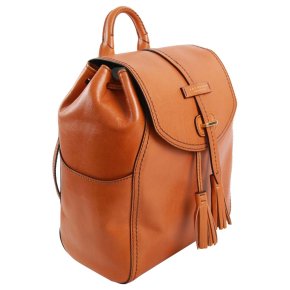 the bridge Rucksack 26cm Rindleder cognac