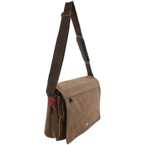 Troop London Messengerbag L Canvas brown