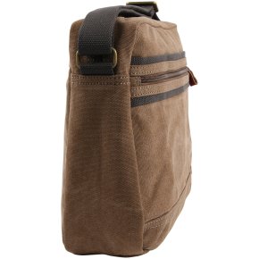 Troop London Messengerbag Tablet Canvas brown