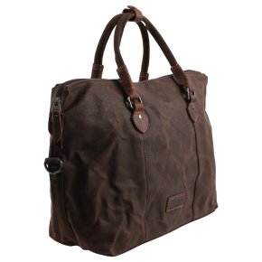 Troop London Weekender dark brown