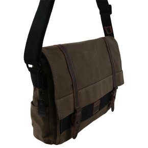 Troop London Laptop-Messengerbag Canvas olive