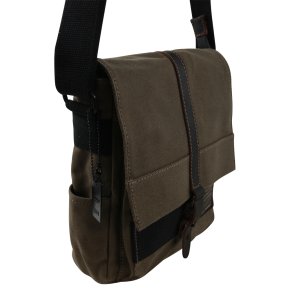 Troop London Across Body Bag  Canvas olive