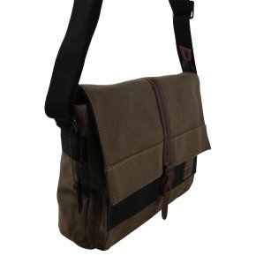 Troop London Across Body Bag  Canvas olive