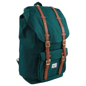 HERSCHEL LITTLE AMERICA DEEP TEAL/tan