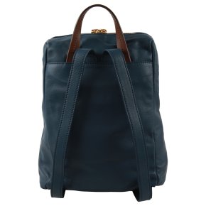 the bridge Rucksack Feinleder blau