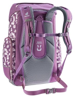 Deuter Scula Schulrucksack plum dots