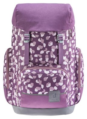 Scula Schulrucksack plum dots