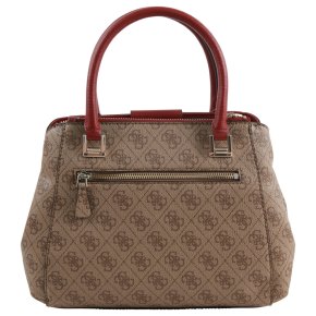 Guess LOGO LUXE Henkeltasche brown small societ