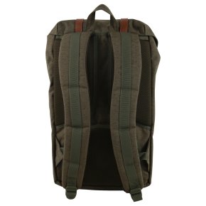 HERSCHEL LITTLE AMERICA ivy green slub/tan