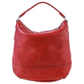 PLINIO VISONA NAPPA 2  hobo Schultertasche weinrot