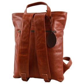 Saccoo Talca Laptoprucksack cognac