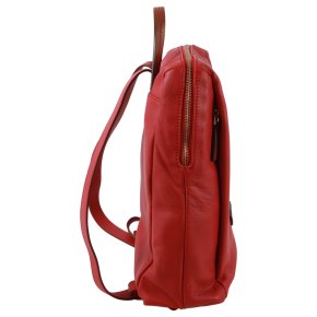 the bridge Rucksack Feinleder kaminrot