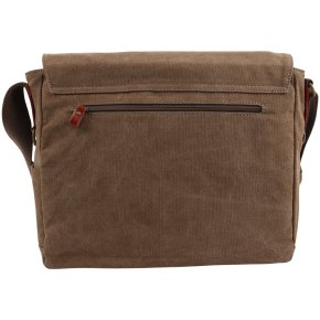 Troop London Messengerbag Laptop  Canvas  brown