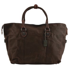 Troop London Weekender dark brown