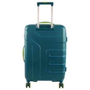 Travelite Vector 4w M Trolley petrol/limone