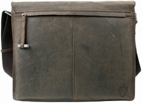 Strellson Große Messenger Bag mit Laptopfach dark brown