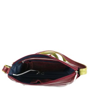 Augenthaler & Heberer THETYS Schultertasche rubino/applegreen