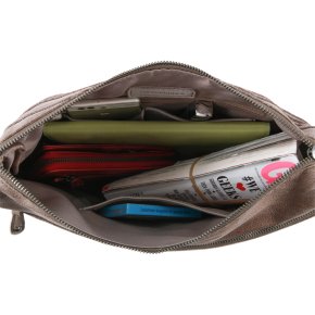 FredsBruder HERZBLATT Schultertasche light grey