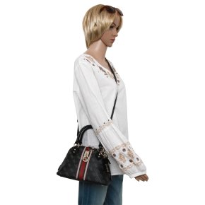 Guess JENSEN Handtasche coal