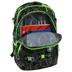 COOCAZOO ScaleRale Schulrucksack laserreflect solar-green
