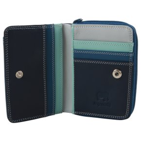 mywalit Small Wallet Zip Around Damenbörse denim