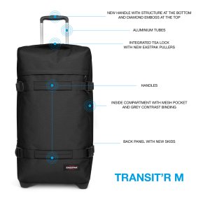 EASTPAK TRANSIT'R M 2w Reisetasche black