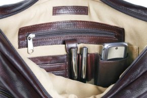 Saccoo SACCOO Messenger Bag mit Laptopfach 87176-03 {choco}