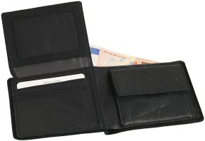 Strellson Billfold H6 Querscheinbörse schwarz