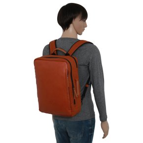 Aunts & Uncles Nagoya Rucksack 15" Lederfront glazed ginger