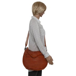 FredsBruder HERZBLATT Schultertasche cognac