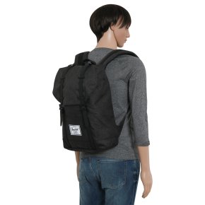 HERSCHEL RETREAT BLACK/crosshatch