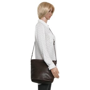 Saccoo Grenada Schultertasche dark coffee