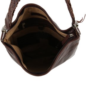 Saccoo Rosa Umhängetasche brown