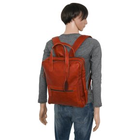 Saccoo Ramon BF Laptoprucksack cognac