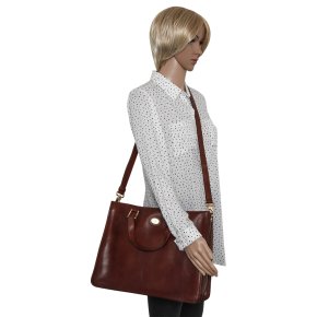 the bridge elegante Business Bag feinstes Leder marrone