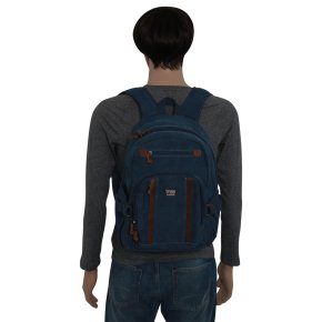 Troop London Backpack M Canvas blue