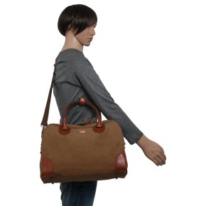 Troop London Weekender Canvas brown