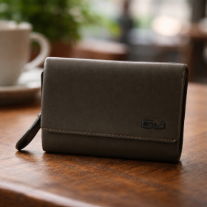 Aunts & Uncles YVA Geldbörse mit Überschlag olive