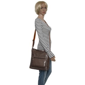Augenthaler & Heberer CHARITEN Beuteltasche taupe/cuoio