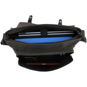 Troop London Messengerbag Laptop  Canvas black