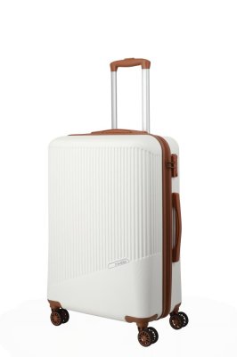 Travelite BALI Trolley M 4w weiss/cognac