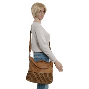 FredsBruder HAPPINESS Schultertasche dry tobacco